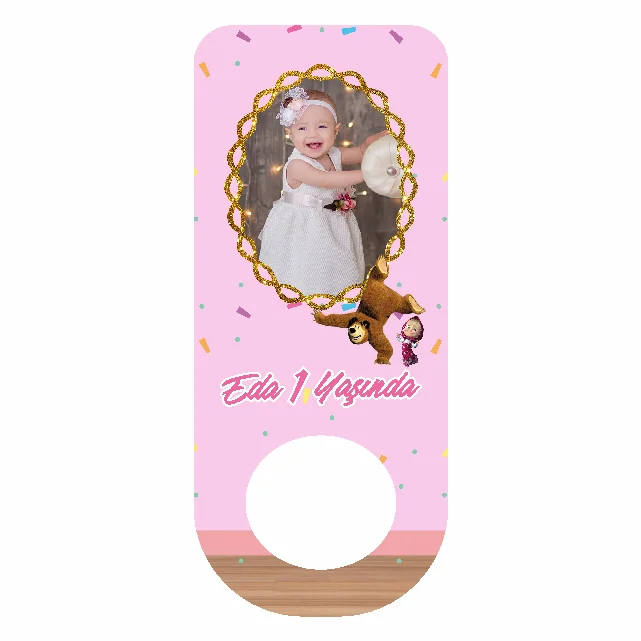 Maşa İle Koca Ayı Temalı Dikdörtgen Açacak Magneti